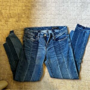 BLANK NYC PANELLED MID RISE SKINNY JEAN